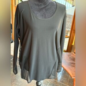 Sympli NWT top, Mix Knit, netting and knit trim, hi/lo for party time and more 4